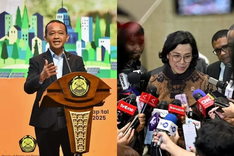 Menteri Energi dan Sumber Daya Mineral (ESDM) RI, Bahlil Lahadalia (kiri) dan Menkeu RI, Sri Mulyani (kanan). (Instagram.com / @bahlillahadalia - @smindrawati)