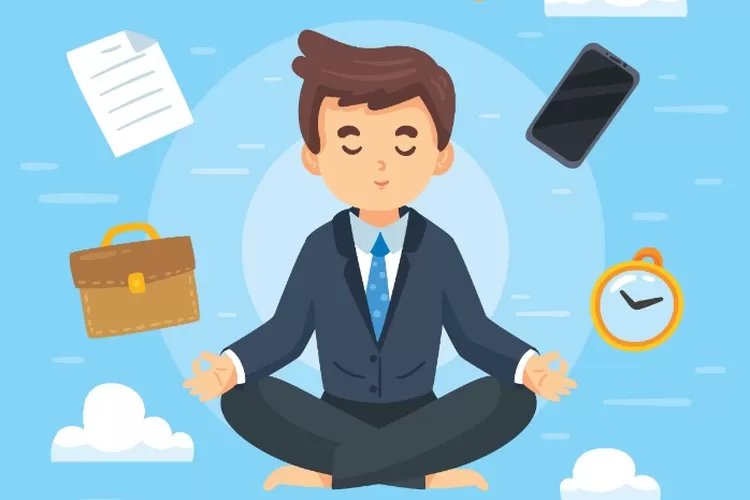 Ilustrasi menjaga keseimbangan hidup saat memasuki dunia pekerjaan.  ((Freepik.com))