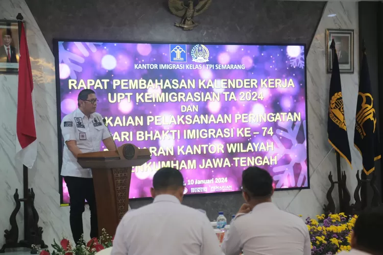  Kanim Semarang Jadi Tuan Rumah Rapat Kalender Kerja Imigrasi 2024
