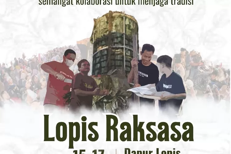 MERIAH : Festival lopis raksasa yang merupakan acara tradisi rutin tahunan khas Kota Pekalongan, akan digelar lebih meriah di 2024.