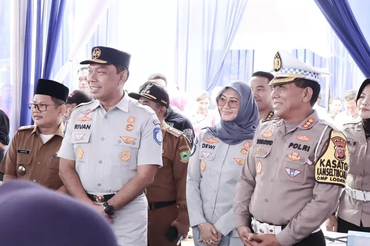 HUT ke-69 Lalu Lintas Bhayangkara, Korlantas Polri Bersama Jasa Raharja Gelar Bakti Sosial di Kuningan Jawa Barat