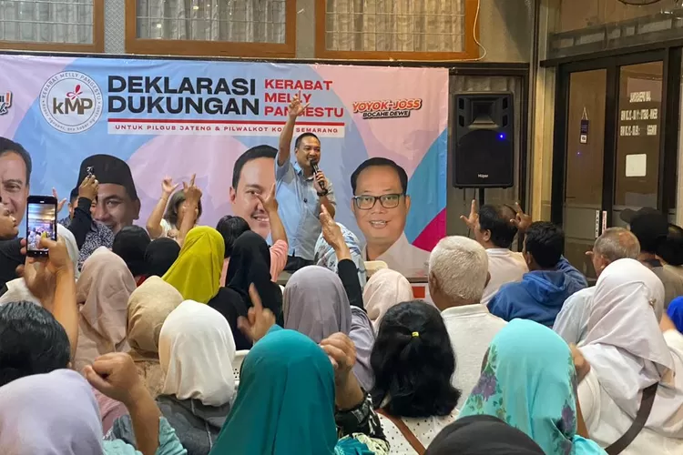 Deklarasi Dukungan untuk Yoyok-Joss yang dilaksanakan Kerabat Melly Pangestu (KMP) pada Selasa (5/11/2024) malam.