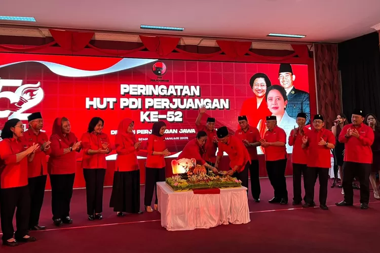 Perayaan HUT ke-52 PDI Perjuangan di Jateng