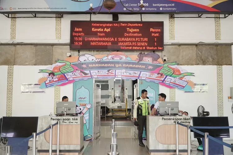 Sambut Lebaran 2025, KAI Daop 4 Semarang Percantik Stasiun dengan Dekorasi Tematik