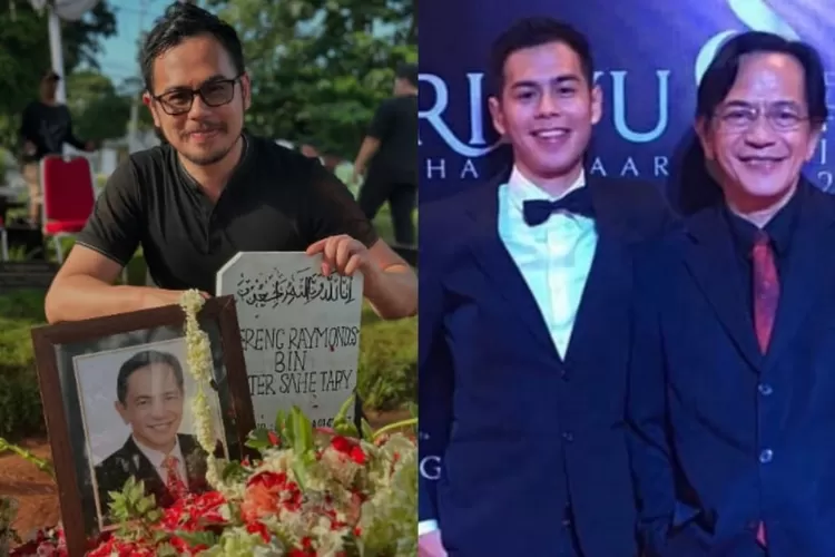 Potret Surya Sahetapy di pemakaman ayahnya, artis Ray Sahetapy. (Instagram/suryasahetapy)