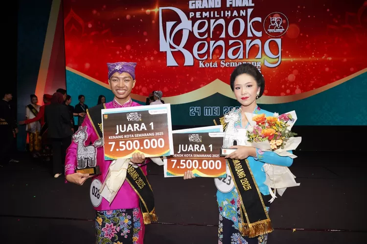 Terpilih Sebagai Denok Kenang, Sevaldo-Mutia Didorong Ikut Promosikan dan Bangun Kota Semarang