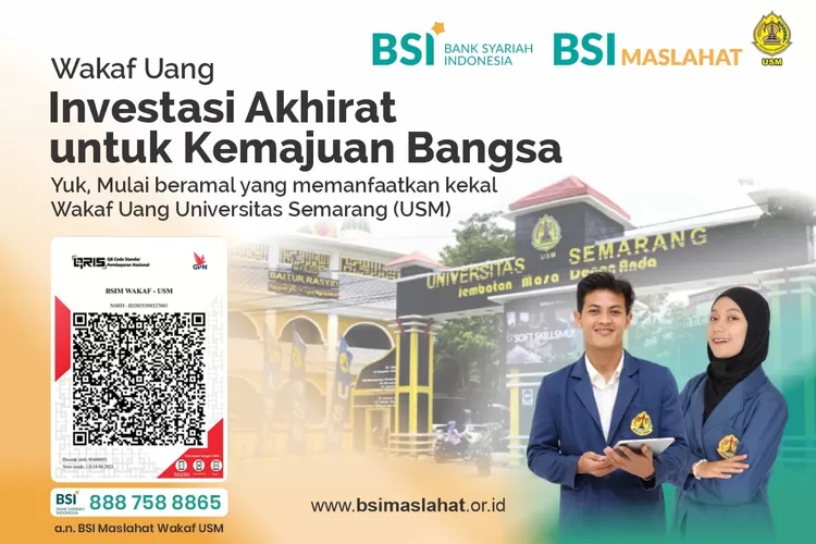 USM Luncurkan Program Wakaf Kolaborasi dengan Bank Syariah Indonesia