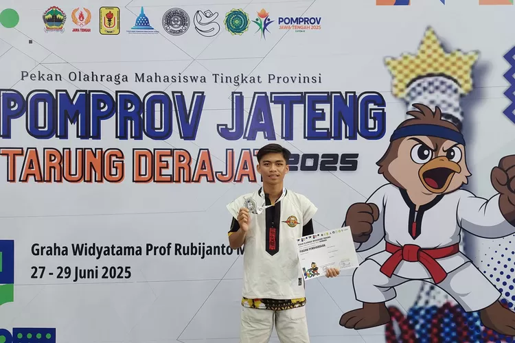 Yardan Asadel Salih Mahasiswa USM Berhasil Raih Juara 2 Cabor Tarung Derajat Kelas 50&ndash;52 kg