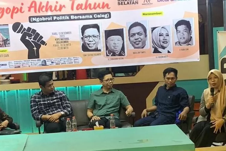 Dua Caleg DPR RI, Muallim Tampa dan Tomy Satria Yulianto pada dialog Ngobrol AKhir Tahun.