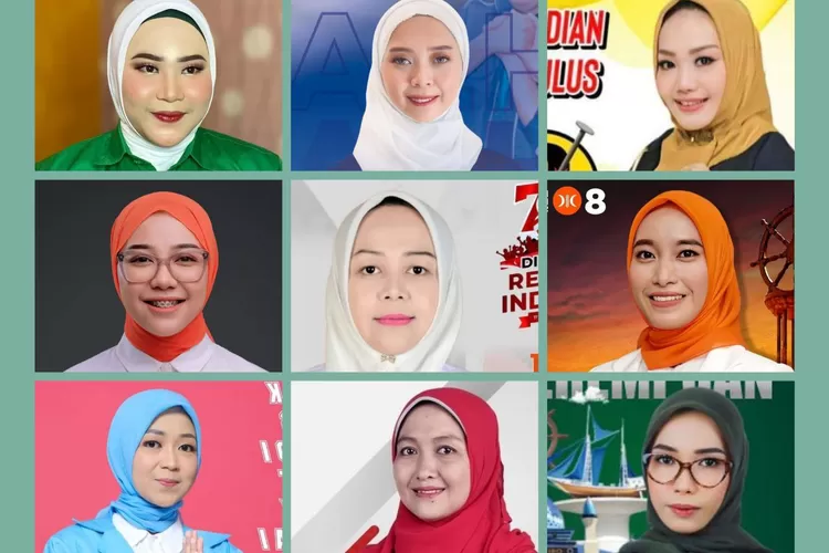 KOLASE. Sejumlah figur perempuan yang menjadi Caleg dari berbagai partai yang dianggap ancaman.
