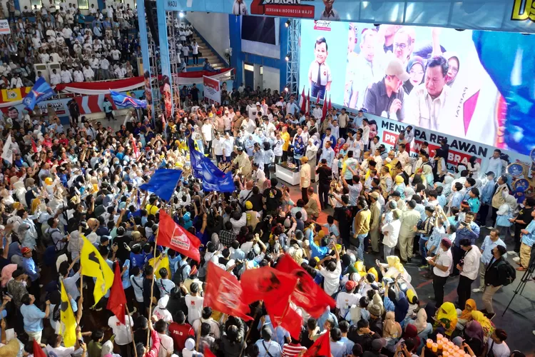 Capres nomor urut 2, Prabowo Subianto mengajak semua pihak untuk menjaga kerukunan.