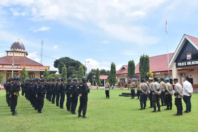 Polres Bulukumba Turunkan 417 Personel Pam TPS Dibackup 50 Personel BKO Brimob
