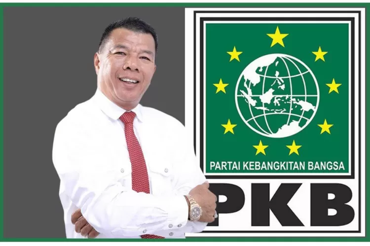 Andi Muchtar Ali Yusuf atau Andi Utta dan logo PKB.