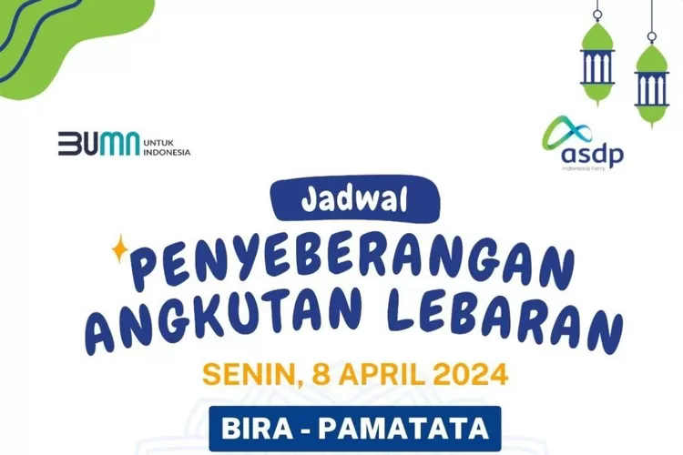 ASDP Selayar, Jadwal kapal ferry rute Bulukumba-Selayar.