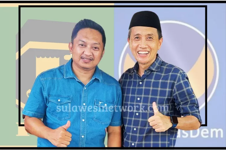 Ketua Bappilu PPP Bulukumba H Rijal bersama Ketua DPD Nasdem Bulukumba Arum Spink.