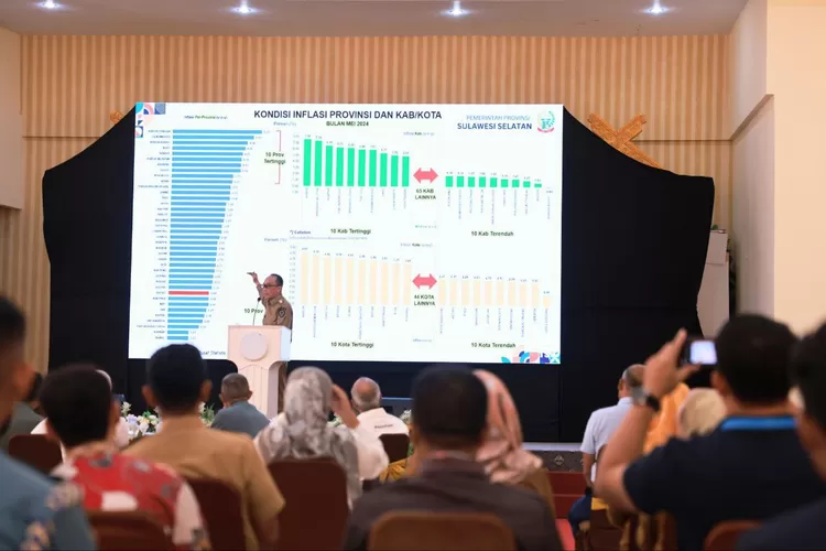 Pj Gubernur Sulsel Prof Zudan Arif Fakrulloh mengapresiasi Danny Pomanto yang mampu menekan inflasi Kota Makassar.