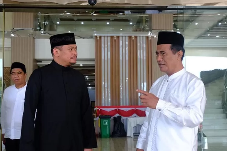 Menteri Pertanian (Mentan) Andi Amran Sulaiman dengan Bupati Gowa Adnan Purichta Ichsan (Istimewa)