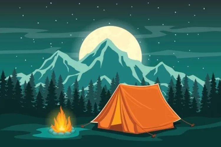 (Ilustrasi) Pengalaman Camping viral di TikTok bikin heboh. (Istimewa )