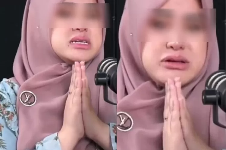 Sebuah video viral di media sosial memperlihatkan seorang wanita menangis dan memohon untuk dijadikan istri kedua karena telah hamil (kolase foto)