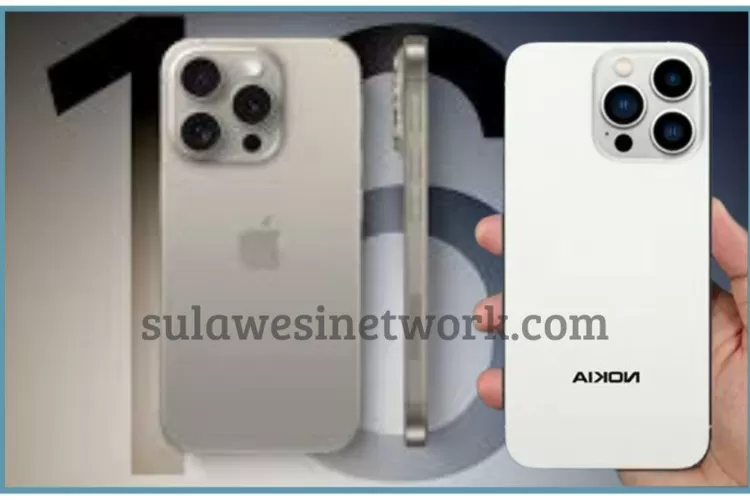 Pertarungan sengit di dunia smartphone premium dengan hadirnya dua raksasa teknologi, Nokia Zeus Max 2023 dan iPhone 16.  (Istimewa)