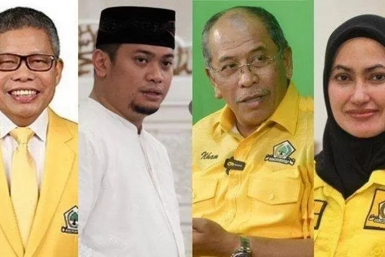 Empat kader Golkar yang hampir pasti batal bertarung di Pilgub Sulsel 2024. (1ST)