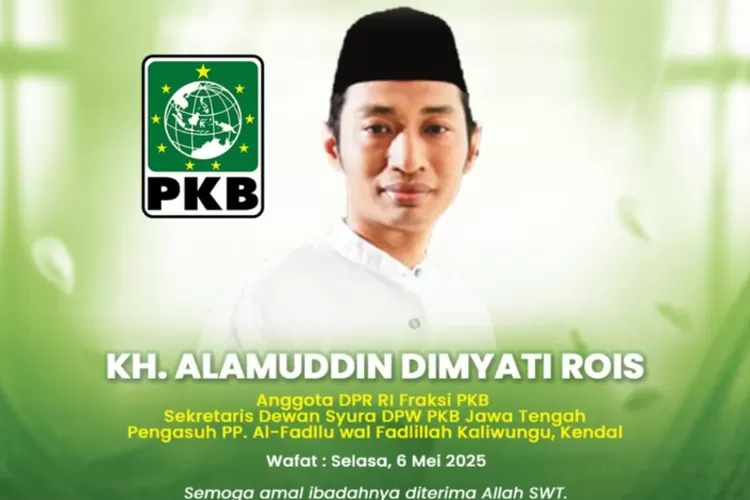 Anggota Dewan Perwakilan Rakyat Republik Indonesia (DPR RI), KH. Alamuddin Dimyati Rois.