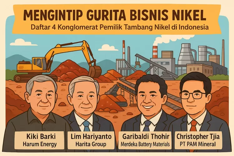Ilustrasi. 4 konglomerat pemilik tambang nikel di Indonesia.