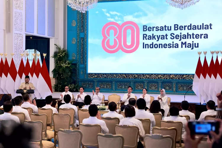 Presiden Prabowo Subianto luncurkan logo dan tema HUT ke-80 RI 