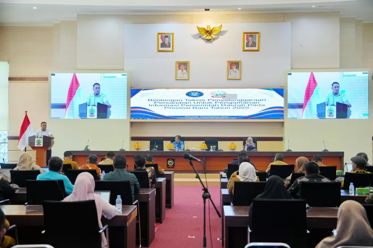 BSSN Didukung Pemprov Sulsel Gelar Bimtek Persandian untuk Perkuat Keamanan Siber. (Humas Pemprov Sulsel)