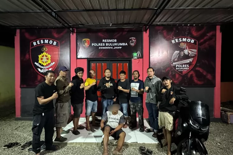 Tim Resmob Polres Bulukumba berhasil meringkus pelaku curanmor. (Humas Polres Bulukumba)