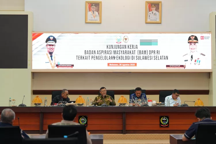 BAM DPR RI Serap Aspirasi Pengelolaan Ekologi di Sulsel. (Humas Pemprov Sulsel)