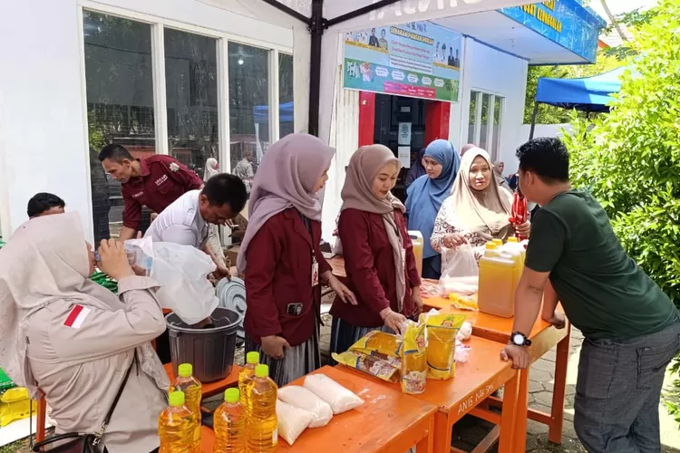 Dinas Kesehatan Pemkab Sinjai gelar Gerakan Pangan Murah. (Humas Pemkab Sinjai) 