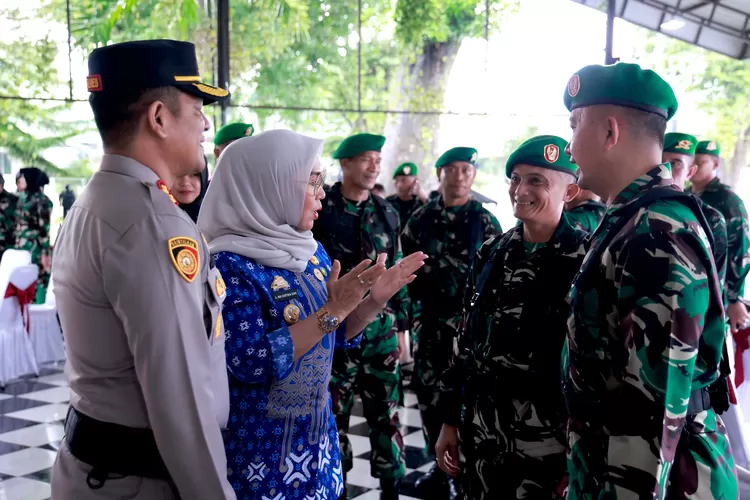 Bupati Barru Andi Ina Kartika Sari hadiri upacara hari juang Infanteri ke 77 tahun.