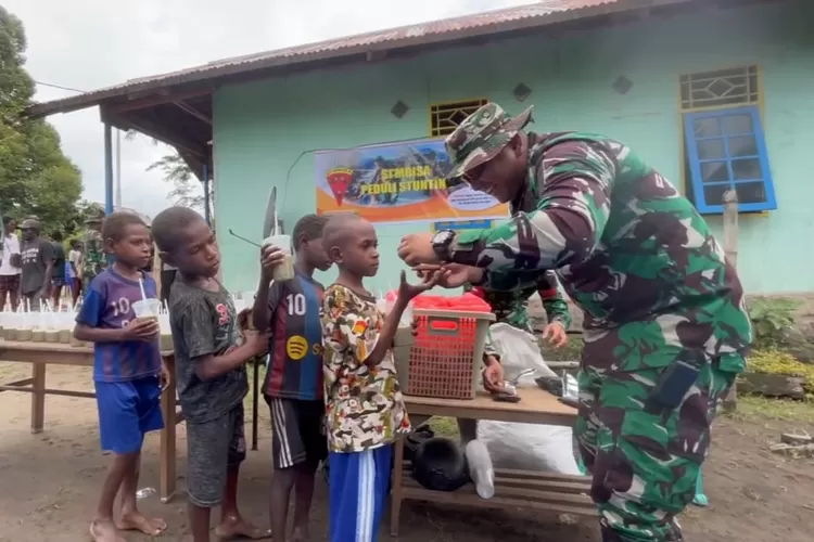 Warnai HUT TNI Ke-78, Satgas Pamtas Yonif 125/SMB Gelar Kegiatan Si ...