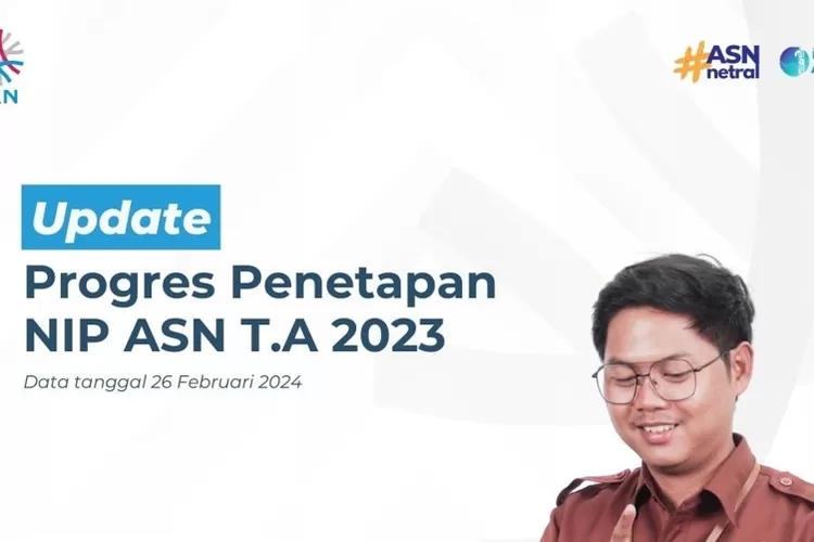 Update progres penetapan NIP ASN TA 2023 yang meliputi NIP CPNS dan NI PPPK (instagram.com/@bkngoidofficial)