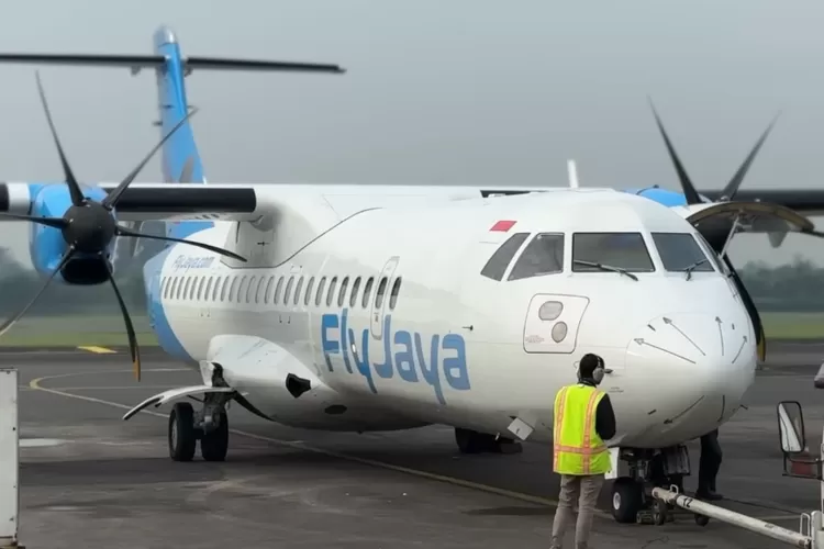 FlyJaya Andalkan Pesawat  ATR 72-500 untu rute regional (Inung R Sulistyo - Jangkakara.com)