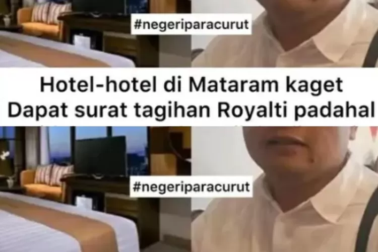 Tangkapan layar postingan viral di medsos terkait LMKN yang diduga menyurati pajak royalti ke pengusaha hotel di Mataram, NTB.  (Tangkap Layar Threads.com/@satya.dharma77)