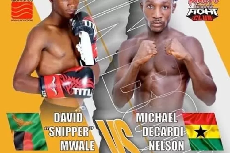 Poster resmi pertarungan David Mwale hadapi Michael Decardi Nelson