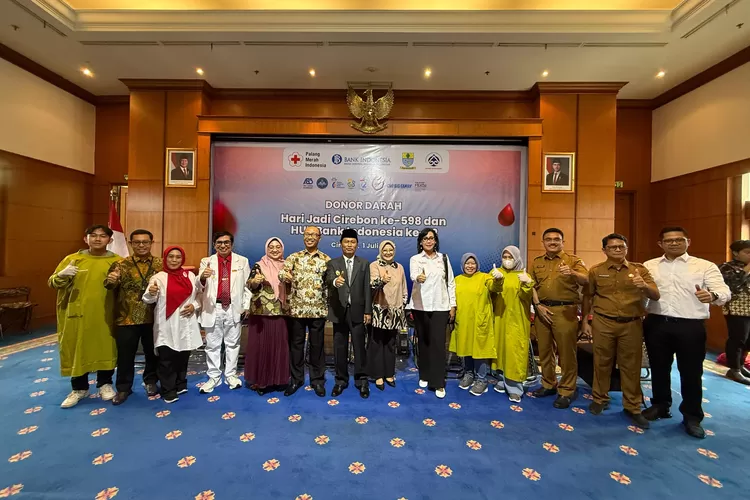Donor Darah di Hari Jadi Cirebon Ke-598 Dan HUT Bank Indonesia Ke-72, Pecahkan Rekor Muri