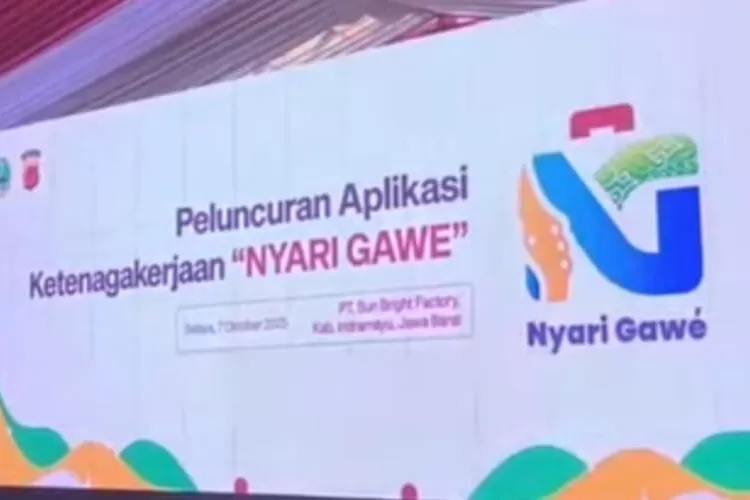 Peluncuruan aplikasi nyari gawe di Indramayu  &nbsp;
