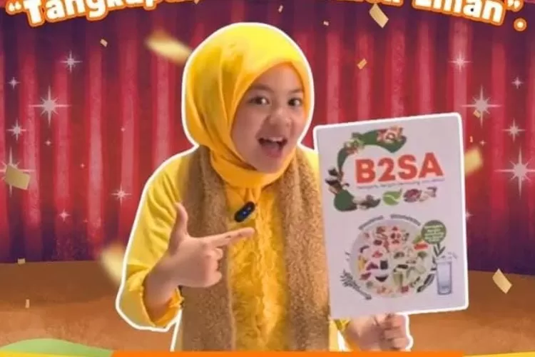 Desmilana Tenri Zhafeera, siswi kelas V MINU KH Mukmin Sidoarjo, berhasil meraih Juara 1 Lomba Dongeng B2SA dari Badan Pangan Nasional.