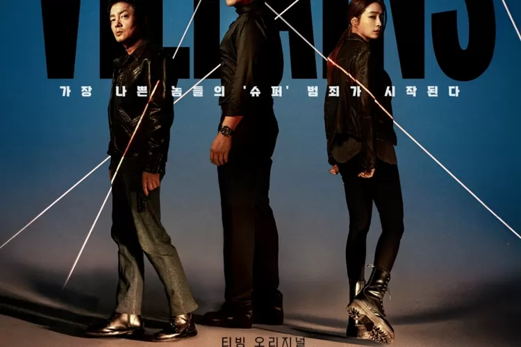 Poster drama Korea terbaru TVING berjudul Villains