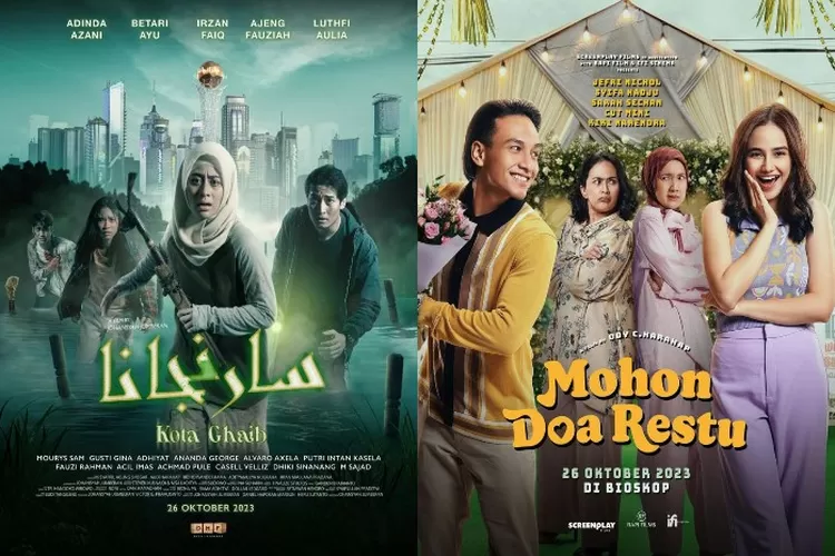 Daftar Film Indonesia Yang Tayang Di Bioskop Bulan Oktober 2023 Saranjana Kota Ghaib Hingga 