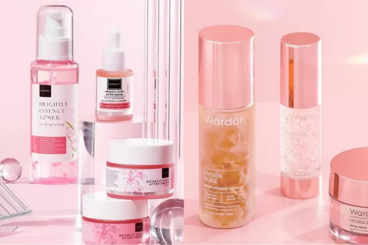Ilustrasi: Rekomendasi Paket Skincare Bikin Kulit Auto Glowing (Kolase foto Instagram/@scarlett_whitening/@wardahbeauty)