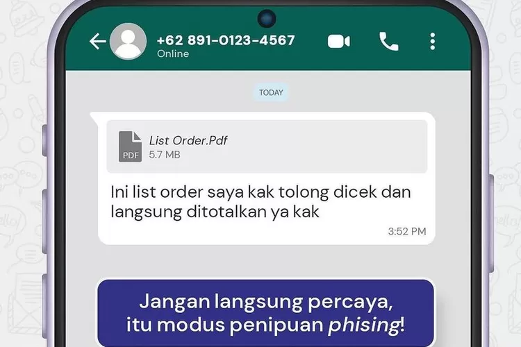 Cara Yang Efektif Untuk Menghindari Phishing Melalui File Pdf Di Whatsapp Quena