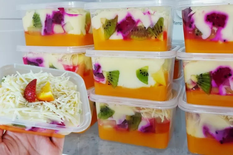 Takjil Mewah Modal 80 Ribuan Doang Resep Salad Buah Puding untuk Ide