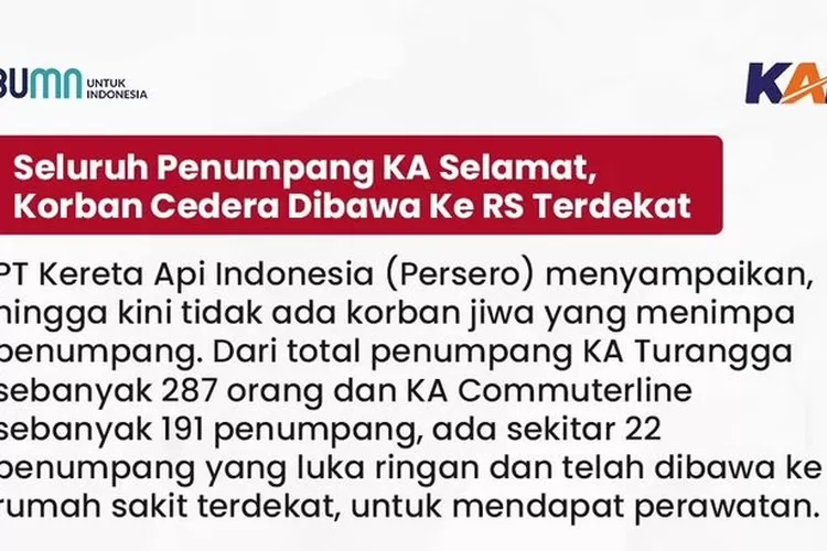 BREAKING NEWS: 4 Petugas Meninggal Dunia Diakibatkan Kecelakaan KA ...