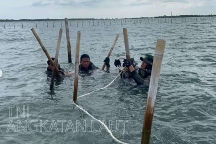 TNI AL dan Masyarakat Nelayan berhasil bongkar Pagar Laut sepanjang 15,5 km (instagram @tni_angkatan_laut)