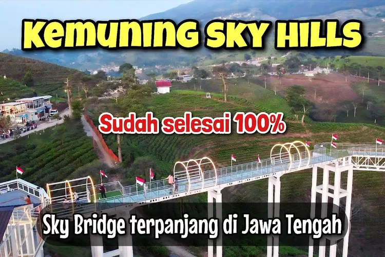 Viral Dan Ramai Pengunjung! Kemuning Sky Hills: Jembatan Kaca ...