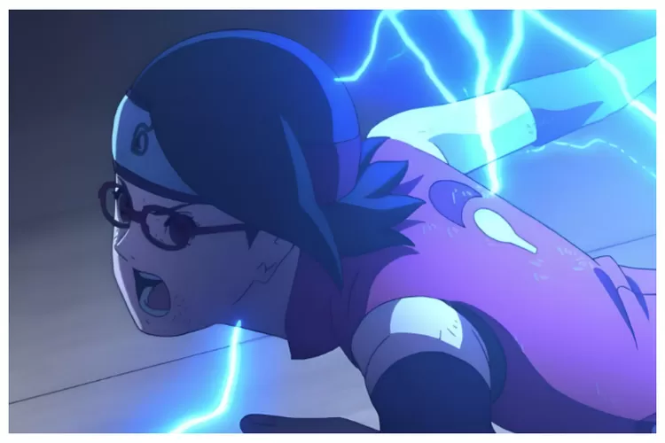 Jutsu Terkuat Sarada Pasca Time Skip di Boruto: Two Blue Vortex